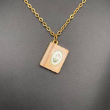 Enamel Book Necklace