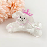 Cute Cartoon Dog Ladies Hair Clip: Black