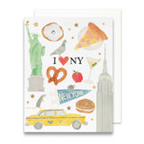 New York City Icons Greeting Card | Blank NYC Greeting Card