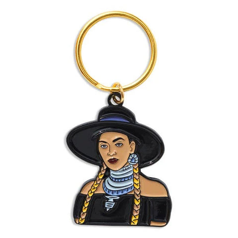 Beyonce Enamel Keychain