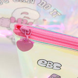 Esther Bunny Aesthetic Hologram Pouch – Cute Makeup & Travel Bag