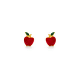 Red Apple Stud Earrings