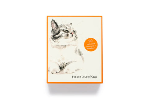 For the Love of Cats: 20 Notecards