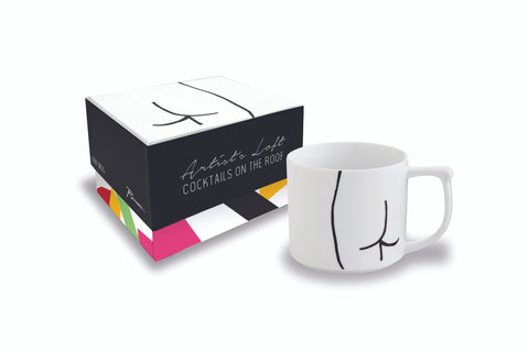 Artist's Loft: Cocktails On The Roof Mug Derriere