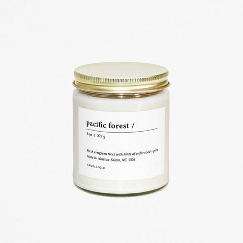 Pacific Forest -  8 oz Soy Candle: 8 oz