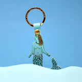 Mermaid Leather Keychain
