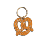Soft Pretzel Enamel Keychain