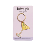 Olive Dirty Martini Enamel Keychain