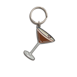 Espresso Martini Enamel Keychain