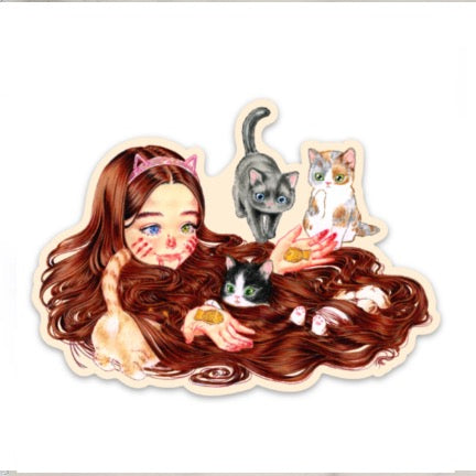 Kitty Pool Sticker – Random Accessories NYC