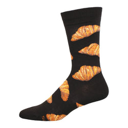 Mens Flaky Croissant sock by Socksmithj