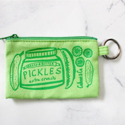 Zippered Pickle Coin/Card Pouch