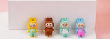 Labubu Cute Little Baby Erasers, Set of 4