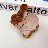 Cute Cartoon Koala Hair Clip: Gray / 3.7inch