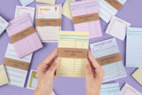 Library Card Notepad - Yellow