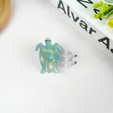 Blue Turtle Claw Clip,Animal Hair Clip: Large