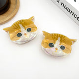 Cute Cat Head Claw Clip, Acetate Animal Hair Clip