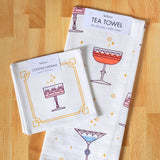 Festive Glassware Cocktail Napkin Set