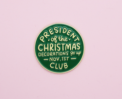 Christmas decorations enamel pin