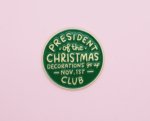 Christmas decorations enamel pin