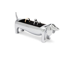 Ring Holder Dachsie Dachshund Jewelry Display Umbra: Chrome