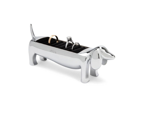 Ring Holder Dachsie Dachshund Jewelry Display Umbra: Chrome