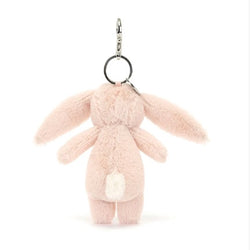 Blush bunny bag charm by jellycat