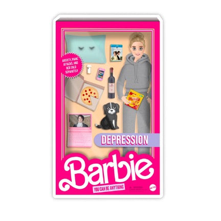 Barbie Movie Depression Doll Sticker