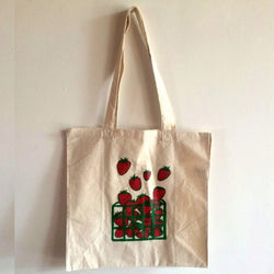 Strawberry tote bag