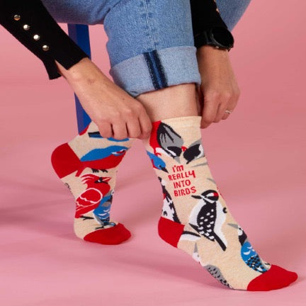 I'm Really into Birds  Crew Socks