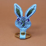 Bunny Leather Keychain