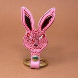 Bunny Leather Keychain