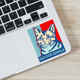 Cats For kamala Sticker