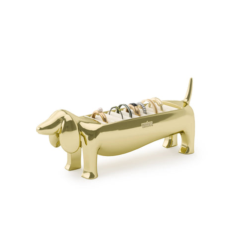 Dachsie Dachshund Brass Ring Holder