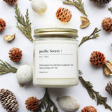 Pacific Forest -  8 oz Soy Candle: 8 oz