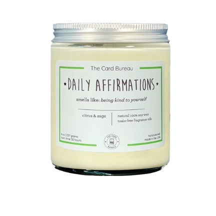 Daily Affirmation candle