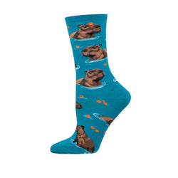 Capybara women's crew socks