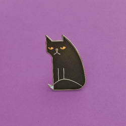 Black Cat enamel Pin