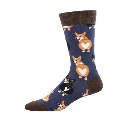 Corgi Butt Mens Socks by Socksmith