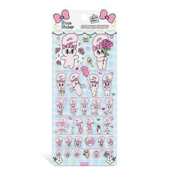 Esther Bunny Epoxy Deco 5 Size Stickers: Esther Bunny