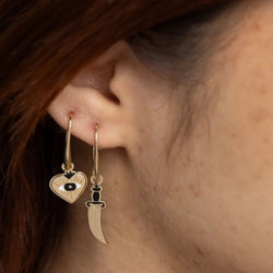 Hear And Dagger Earrings