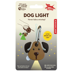 Dog Light and poop bag holder in one