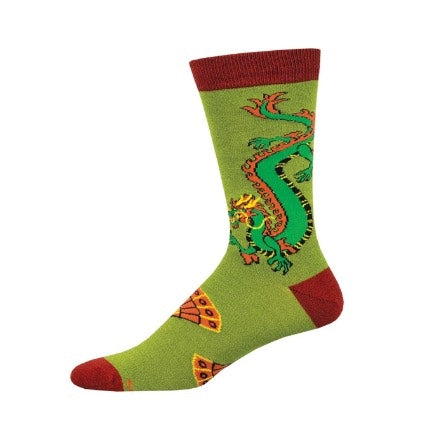 Fan the flames dragon sock by socksmith