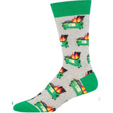 Dumpster Fire men's Sock