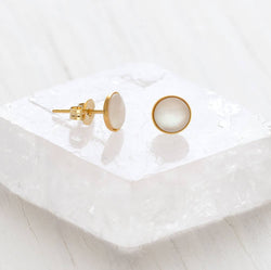 5mm Mother of Pearl Stud Earrings