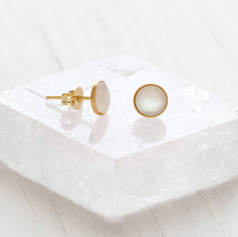 5mm Mother of Pearl Stud Earrings