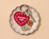 Feminine Rage (Doily Heart) PVC Keychain