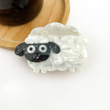 Black Sheep Hair Clip, Acetate Animal Hair Accessory