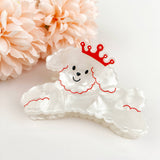 Cute Cartoon Dog Ladies Hair Clip: Black