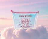 Esther Bunny Aesthetic Hologram Pouch – Cute Makeup & Travel Bag
